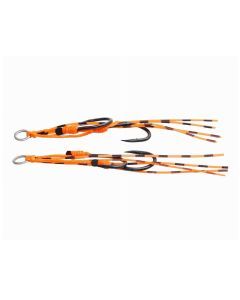 2 Pack of TT Lures Orange Tiger Assist Hooks - Rigged with Owner Hooks