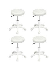 Levede 4xBar Stools Rolling Salon Chairs Swivel Stool Adjustable Height Work SPA
