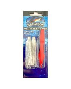 Williamson Replacement Yabai Jig Skirts and Tails - Natural