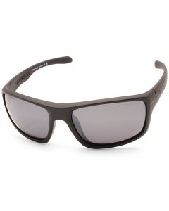 Dirty Dog Axle Satin Black/Grey-Silver Mirror Polarised Unisex Sunglasses