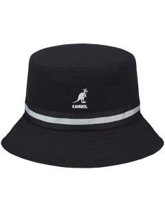 Kangol Mens Stripe Lahinch Bucket Hat - Black