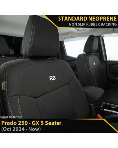 Toyota Prado 250 GX GP4 Neoprene 2x Front Seat Covers
