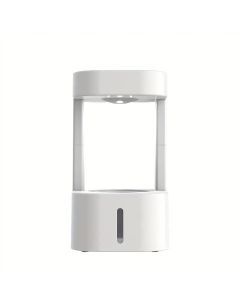Levitating Plant Water Drop Humidifier - 580ML Cool Mist, Anti Gravity Design, USB Powered, Nightlight
