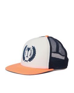 Goorin Brothers Totally Radical Mens Summer Baseball Cap - White/Blue/Orange (One Size)