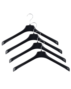 4x 400mm Heavy Duty Jacket Hangers - Commercial Clothes/Coats Holder (R51S)