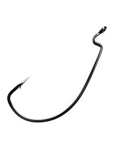 5 Pack of Eagle Claw Trokar TK110 Platinum Black Extra Wide Gap Worm Hooks