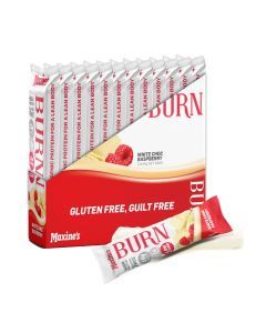 Maxines Burn White Choc Raspberry Bar 12x40g