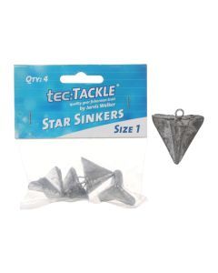 4 Pack of Jarvis Walker Size 1 Star Sinkers