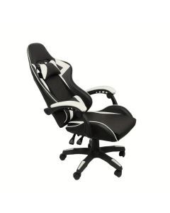 Ultimate Gaming Throne: Reclining High Back PU Leather Gaming Chair with Ergonomic Design and Memory Foam Cushion