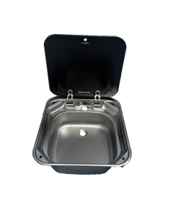 Dometic/Smev Stainless Steel Basin With Glass Lid