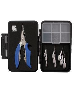 Mustad Darter Jighead Hook Replacement Kit with Braid Cutter/Split Ring Pliers