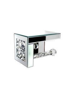 Crystal Glass Tissue Box Holder Countertop Organizer