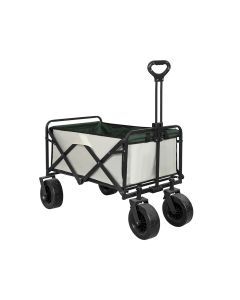 Lambu Garden Camping Trolley Outdoor Garden Wagon Cart Folding Widen Picnic Beige