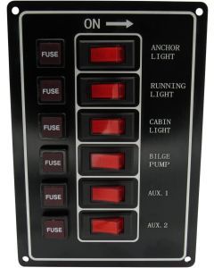 6 Gang Vertical Switch Panel