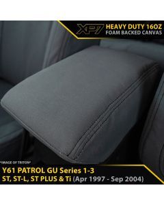 Nissan GU Patrol Wagon Series 1-3 ST, ST-L, ST XP7 Heavy Duty Canvas Console Lid