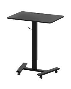 Levede Mobile Standing Desk Adjustable Height Table Laptop Rolling Desk Wheels