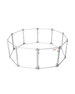 Pawz Pet Playpen Transparent Acrylic Clear Folding Dog Fence Kennel 10 Panel