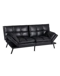 Levede Sofa Bed Futon Recliner Lounge Couch Convertible PU Leather 3 Seater