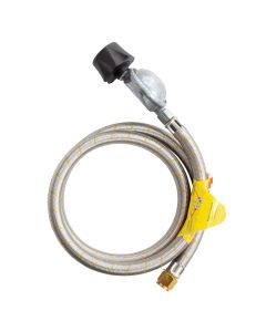 Gasmate Braided Hose & Regulator LCC27 to 5/8"UNF (3/8" SAE) 1200mm