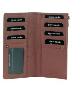 Pierre Cardin Womens Soft Italian Leather RFID Purse Wallet - Casia Rose