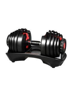 Centra 24kg Adjustable Dumbbell Single Weight Plates Home Gym Fitness Exercise