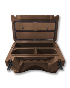 FISHCOOL KIT W- STRAP, LIVE BAIT TANK & LEASHES BROWN