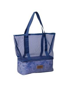 Makena Extra Large 2-in-1 Insulated Mesh Tote Cooler Bag (Beach & Picnic)