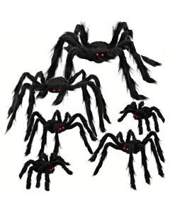 Giant Spider Halloween Decoration Set (6pcs)