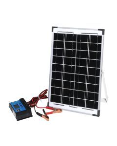 Traderight Group  12V 10W Solar Panel Kit Mono Caravan Folding Camping Charging Controller Kits