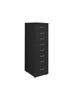 Levede 8 Drawer Office Cabinet Drawers Storage Cabinets Steel Rack Home Black