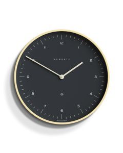 Newgate Mr Clarke Clock Pale Wood Oil Grey Dial