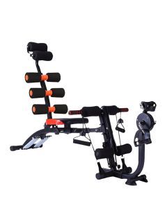 6-in-1 Home Gym Ab Crunch Leg Bench