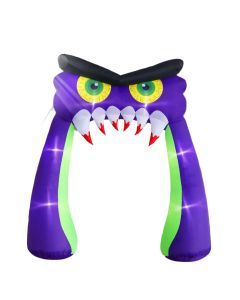 10FT Giant Owl Halloween Inflatable Archway with LED Lights