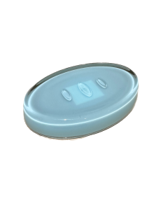 Creative Home Oval Soap Dish Holder Plate - Blue