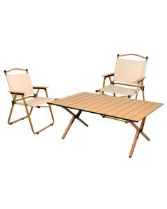 Levede Folding Camping Table Chair Set Portable Picnic Outdoor Egg Roll Foldable