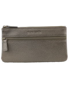 Pierre Cardin Womens Leather Wallet Case - Bronze (Phone & Coins)