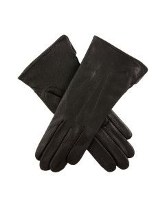 Dents Womens Imipec Leather Gloves - Black (Warm Winter Elegant)
