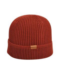 KANGOL Squad Fashioned Cuff Pull On Beanie - Claret Red (Warm Winter Knitted Hat)
