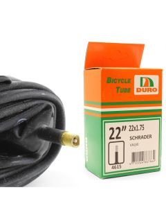 Duro 22" x 1.75 Bicycle Tyre Tube for 22 Inch Bike Tyres Schrader Valve
