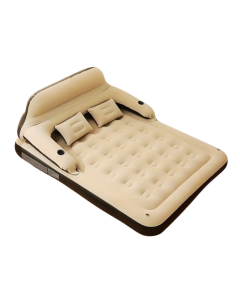 Inflatable Air Mattress with Headboard & Pillows