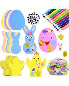 191pcs Easter Craft Kit DIY Foam Stickers Set