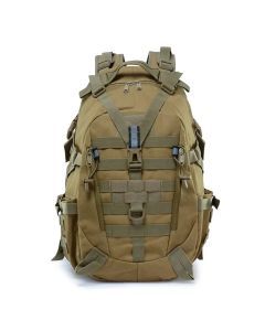 40L Tactical Camping Backpack Waterproof Molle Khaki