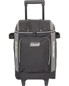 Coleman 42 Can Wheeled Soft Cooler Insulated Outdoor Camping Picnic Bag in Black