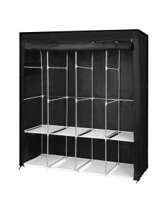 Levede 166cm Portable Closet Wardrobe Clothes Rack Storage Organiser w/Shelf