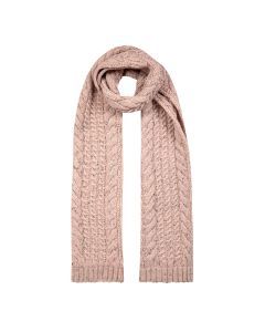 Dents Women’s Cable Knit Scarf with Marl Yarn - Pink