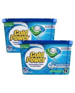 Cold Power Advanced Clean x 52 Laundry Detergent Capsules