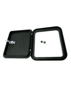 Coast Door 1 - Black 399 x 349 (M500-200) with BLK Lock