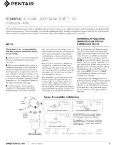 Genuine Shurflo Accumulator Tank 182-100