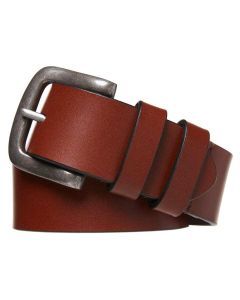 PBR Statesman Mens Genuine Buffalo Leather Belt - Brown (Dual Size)