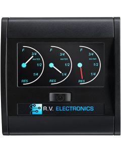 Black Triple Water Level Indicator LCD0219